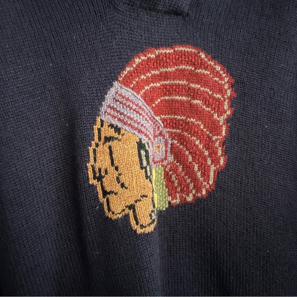 RALPH LAUREN Rugby Shawl Knitted Sweater - Picture 4 of 11